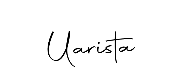 Here are the top 10 professional signature styles for the name Uarista. These are the best autograph styles you can use for your name. Uarista signature style 10 images and pictures png