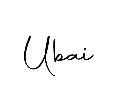 Make a beautiful signature design for name Ubai. With this signature (Autography-DOLnW) style, you can create a handwritten signature for free. Ubai signature style 10 images and pictures png