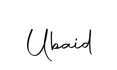 Use a signature maker to create a handwritten signature online. With this signature software, you can design (Autography-DOLnW) your own signature for name Ubaid. Ubaid signature style 10 images and pictures png