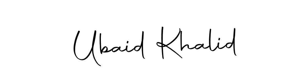 Make a short Ubaid Khalid signature style. Manage your documents anywhere anytime using Autography-DOLnW. Create and add eSignatures, submit forms, share and send files easily. Ubaid Khalid signature style 10 images and pictures png