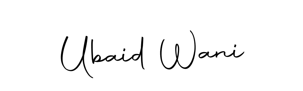 Make a beautiful signature design for name Ubaid Wani. Use this online signature maker to create a handwritten signature for free. Ubaid Wani signature style 10 images and pictures png