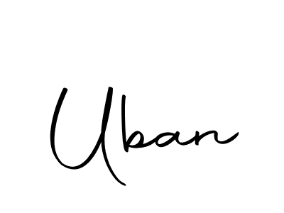 Make a beautiful signature design for name Uban. With this signature (Autography-DOLnW) style, you can create a handwritten signature for free. Uban signature style 10 images and pictures png