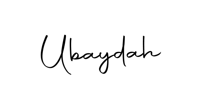 Make a beautiful signature design for name Ubaydah. Use this online signature maker to create a handwritten signature for free. Ubaydah signature style 10 images and pictures png