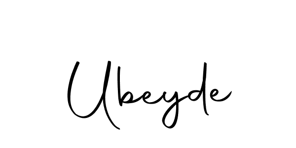 Make a beautiful signature design for name Ubeyde. With this signature (Autography-DOLnW) style, you can create a handwritten signature for free. Ubeyde signature style 10 images and pictures png