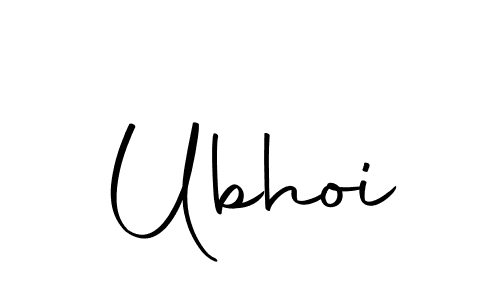 Make a beautiful signature design for name Ubhoi. With this signature (Autography-DOLnW) style, you can create a handwritten signature for free. Ubhoi signature style 10 images and pictures png