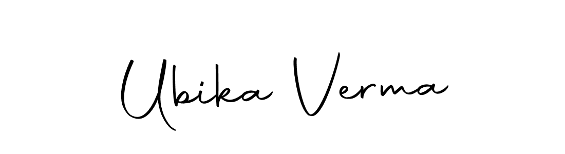 Make a beautiful signature design for name Ubika Verma. Use this online signature maker to create a handwritten signature for free. Ubika Verma signature style 10 images and pictures png