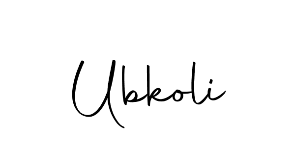 The best way (Autography-DOLnW) to make a short signature is to pick only two or three words in your name. The name Ubkoli include a total of six letters. For converting this name. Ubkoli signature style 10 images and pictures png