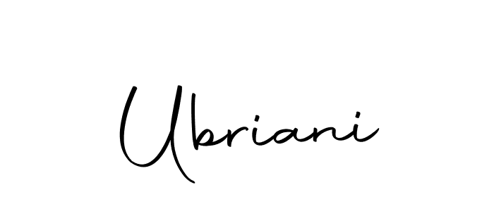 Design your own signature with our free online signature maker. With this signature software, you can create a handwritten (Autography-DOLnW) signature for name Ubriani. Ubriani signature style 10 images and pictures png