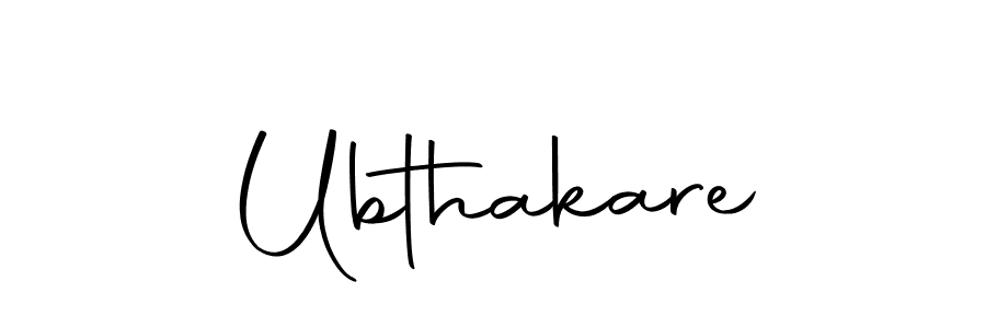 Design your own signature with our free online signature maker. With this signature software, you can create a handwritten (Autography-DOLnW) signature for name Ubthakare. Ubthakare signature style 10 images and pictures png