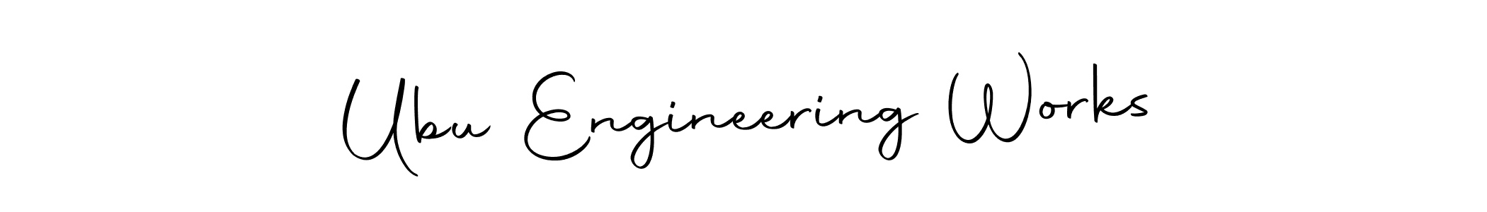 Ubu Engineering Works stylish signature style. Best Handwritten Sign (Autography-DOLnW) for my name. Handwritten Signature Collection Ideas for my name Ubu Engineering Works. Ubu Engineering Works signature style 10 images and pictures png