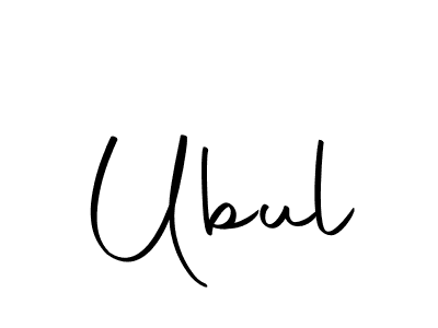 Design your own signature with our free online signature maker. With this signature software, you can create a handwritten (Autography-DOLnW) signature for name Ubul. Ubul signature style 10 images and pictures png