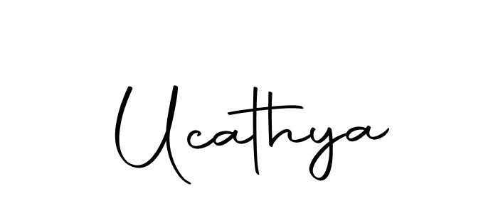 Make a beautiful signature design for name Ucathya. With this signature (Autography-DOLnW) style, you can create a handwritten signature for free. Ucathya signature style 10 images and pictures png