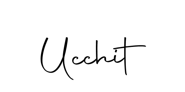 Design your own signature with our free online signature maker. With this signature software, you can create a handwritten (Autography-DOLnW) signature for name Ucchit. Ucchit signature style 10 images and pictures png