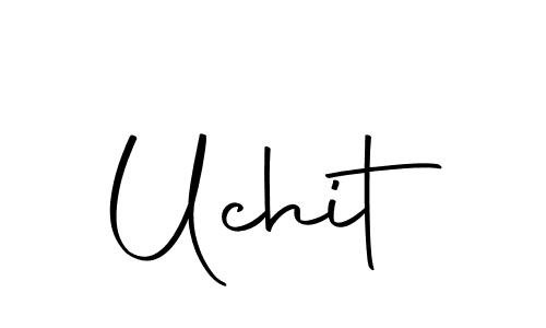 The best way (Autography-DOLnW) to make a short signature is to pick only two or three words in your name. The name Uchit include a total of six letters. For converting this name. Uchit signature style 10 images and pictures png