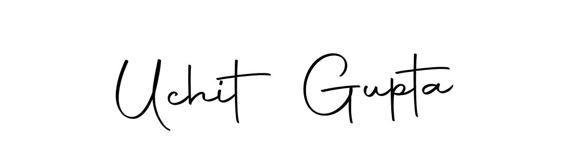 Design your own signature with our free online signature maker. With this signature software, you can create a handwritten (Autography-DOLnW) signature for name Uchit Gupta. Uchit Gupta signature style 10 images and pictures png