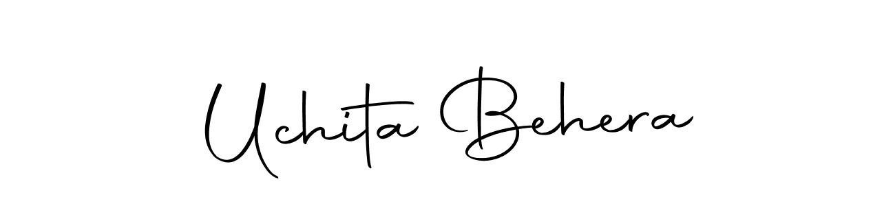 Uchita Behera stylish signature style. Best Handwritten Sign (Autography-DOLnW) for my name. Handwritten Signature Collection Ideas for my name Uchita Behera. Uchita Behera signature style 10 images and pictures png