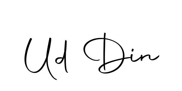 Create a beautiful signature design for name Ud Din. With this signature (Autography-DOLnW) fonts, you can make a handwritten signature for free. Ud Din signature style 10 images and pictures png