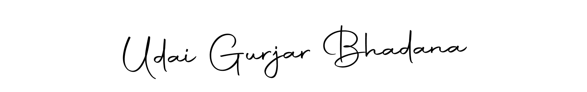 You can use this online signature creator to create a handwritten signature for the name Udai Gurjar Bhadana. This is the best online autograph maker. Udai Gurjar Bhadana signature style 10 images and pictures png