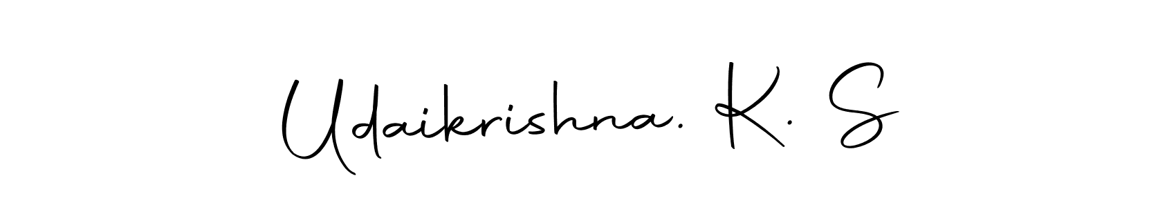 How to make Udaikrishna. K. S signature? Autography-DOLnW is a professional autograph style. Create handwritten signature for Udaikrishna. K. S name. Udaikrishna. K. S signature style 10 images and pictures png