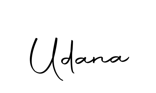 Create a beautiful signature design for name Udana. With this signature (Autography-DOLnW) fonts, you can make a handwritten signature for free. Udana signature style 10 images and pictures png