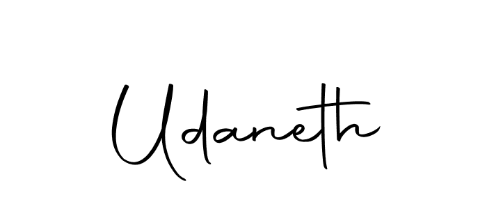 How to make Udaneth signature? Autography-DOLnW is a professional autograph style. Create handwritten signature for Udaneth name. Udaneth signature style 10 images and pictures png
