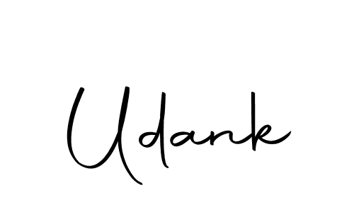 Make a beautiful signature design for name Udank. With this signature (Autography-DOLnW) style, you can create a handwritten signature for free. Udank signature style 10 images and pictures png