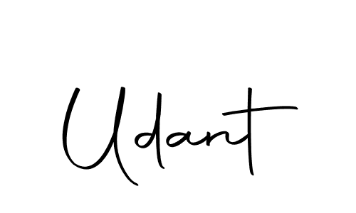 Udant stylish signature style. Best Handwritten Sign (Autography-DOLnW) for my name. Handwritten Signature Collection Ideas for my name Udant. Udant signature style 10 images and pictures png