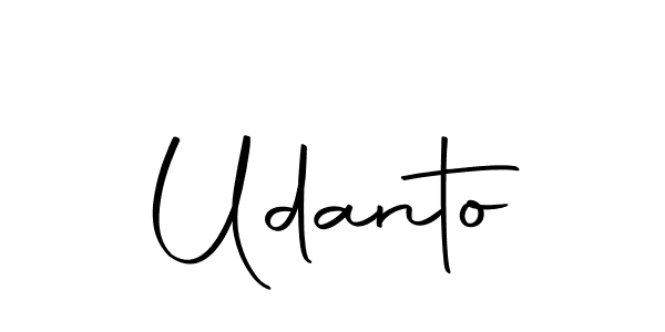 How to make Udanto signature? Autography-DOLnW is a professional autograph style. Create handwritten signature for Udanto name. Udanto signature style 10 images and pictures png