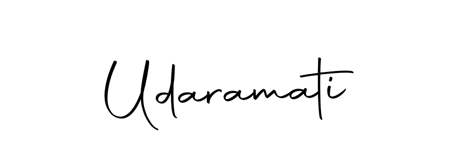 Design your own signature with our free online signature maker. With this signature software, you can create a handwritten (Autography-DOLnW) signature for name Udaramati. Udaramati signature style 10 images and pictures png