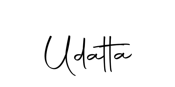 Similarly Autography-DOLnW is the best handwritten signature design. Signature creator online .You can use it as an online autograph creator for name Udatta. Udatta signature style 10 images and pictures png