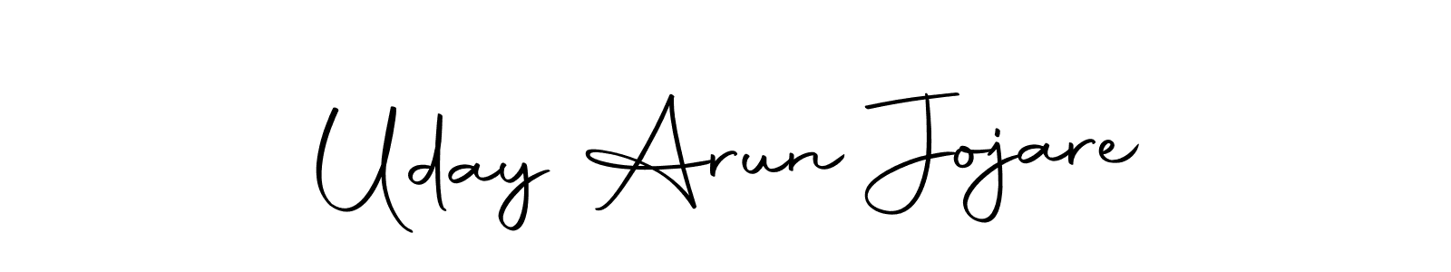 if you are searching for the best signature style for your name Uday Arun Jojare. so please give up your signature search. here we have designed multiple signature styles  using Autography-DOLnW. Uday Arun Jojare signature style 10 images and pictures png