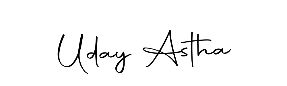 Make a short Uday Astha signature style. Manage your documents anywhere anytime using Autography-DOLnW. Create and add eSignatures, submit forms, share and send files easily. Uday Astha signature style 10 images and pictures png