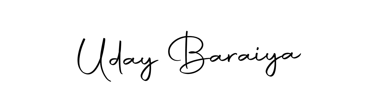 How to make Uday Baraiya signature? Autography-DOLnW is a professional autograph style. Create handwritten signature for Uday Baraiya name. Uday Baraiya signature style 10 images and pictures png