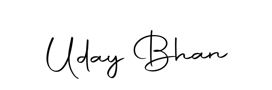 Create a beautiful signature design for name Uday Bhan. With this signature (Autography-DOLnW) fonts, you can make a handwritten signature for free. Uday Bhan signature style 10 images and pictures png