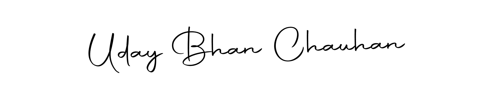 How to make Uday Bhan Chauhan name signature. Use Autography-DOLnW style for creating short signs online. This is the latest handwritten sign. Uday Bhan Chauhan signature style 10 images and pictures png