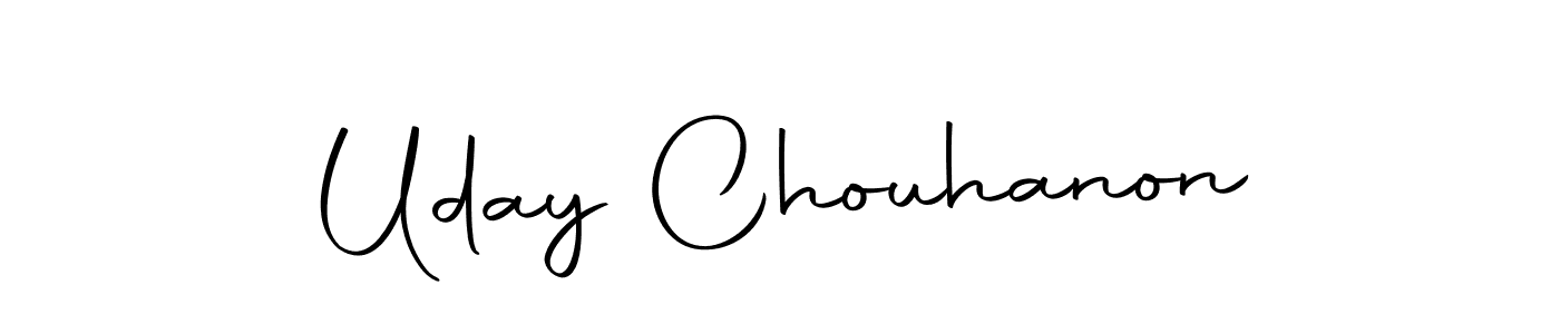 The best way (Autography-DOLnW) to make a short signature is to pick only two or three words in your name. The name Uday Chouhanon include a total of six letters. For converting this name. Uday Chouhanon signature style 10 images and pictures png