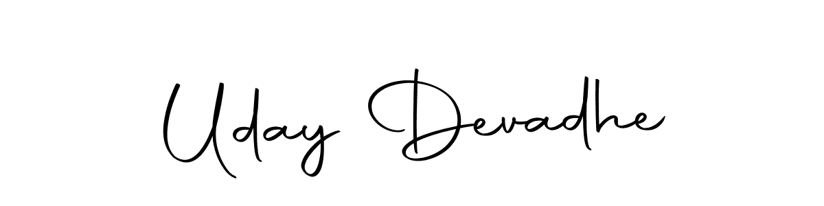 Autography-DOLnW is a professional signature style that is perfect for those who want to add a touch of class to their signature. It is also a great choice for those who want to make their signature more unique. Get Uday Devadhe name to fancy signature for free. Uday Devadhe signature style 10 images and pictures png