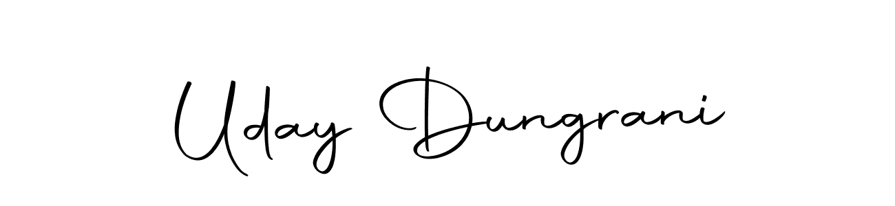 You should practise on your own different ways (Autography-DOLnW) to write your name (Uday Dungrani) in signature. don't let someone else do it for you. Uday Dungrani signature style 10 images and pictures png