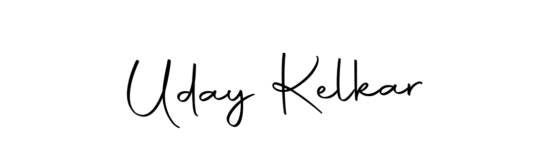 Design your own signature with our free online signature maker. With this signature software, you can create a handwritten (Autography-DOLnW) signature for name Uday Kelkar. Uday Kelkar signature style 10 images and pictures png