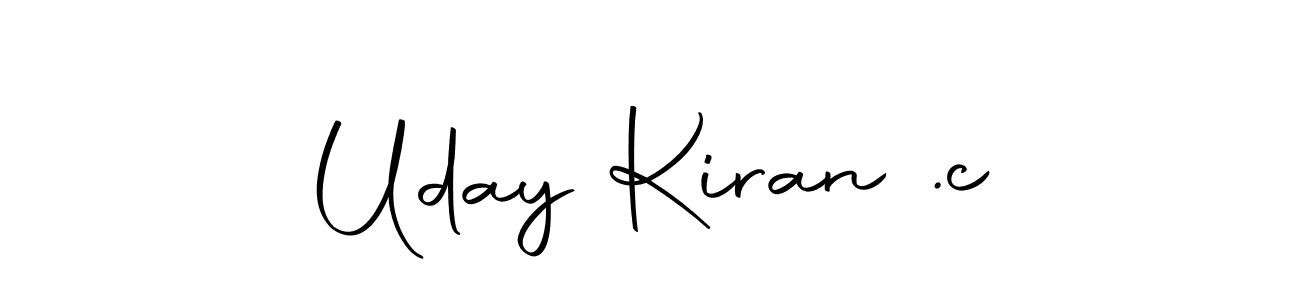 if you are searching for the best signature style for your name Uday Kiran .c. so please give up your signature search. here we have designed multiple signature styles  using Autography-DOLnW. Uday Kiran .c signature style 10 images and pictures png