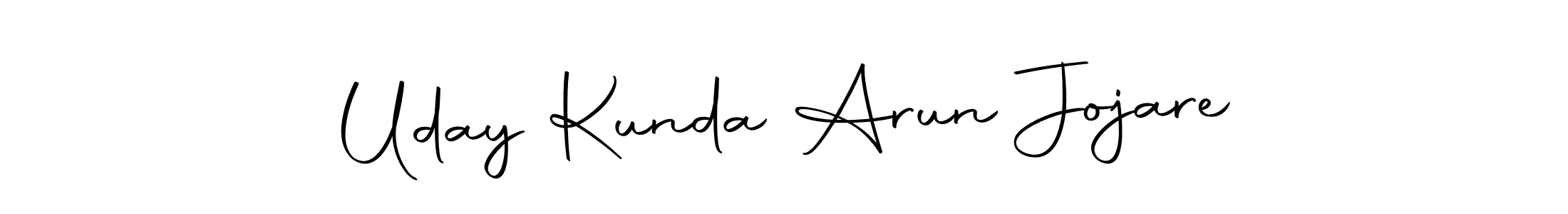 This is the best signature style for the Uday Kunda Arun Jojare name. Also you like these signature font (Autography-DOLnW). Mix name signature. Uday Kunda Arun Jojare signature style 10 images and pictures png