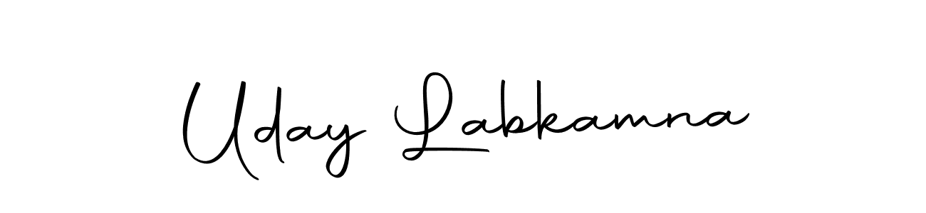 if you are searching for the best signature style for your name Uday Labkamna. so please give up your signature search. here we have designed multiple signature styles  using Autography-DOLnW. Uday Labkamna signature style 10 images and pictures png