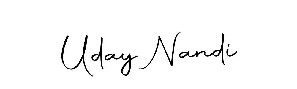 Make a beautiful signature design for name Uday Nandi. With this signature (Autography-DOLnW) style, you can create a handwritten signature for free. Uday Nandi signature style 10 images and pictures png