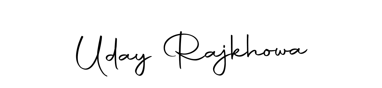 Make a beautiful signature design for name Uday Rajkhowa. With this signature (Autography-DOLnW) style, you can create a handwritten signature for free. Uday Rajkhowa signature style 10 images and pictures png