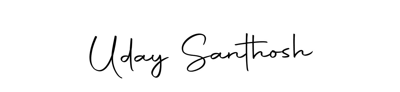 Make a beautiful signature design for name Uday Santhosh. With this signature (Autography-DOLnW) style, you can create a handwritten signature for free. Uday Santhosh signature style 10 images and pictures png