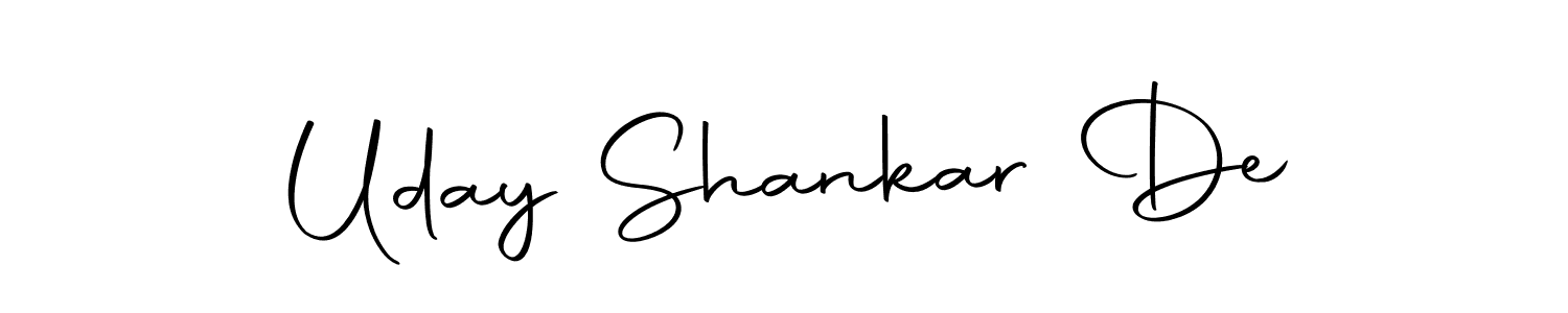 You can use this online signature creator to create a handwritten signature for the name Uday Shankar De. This is the best online autograph maker. Uday Shankar De signature style 10 images and pictures png