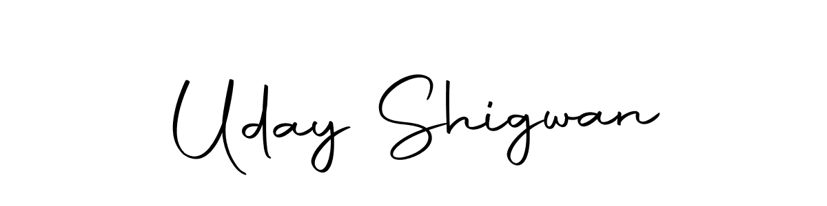 Create a beautiful signature design for name Uday Shigwan. With this signature (Autography-DOLnW) fonts, you can make a handwritten signature for free. Uday Shigwan signature style 10 images and pictures png