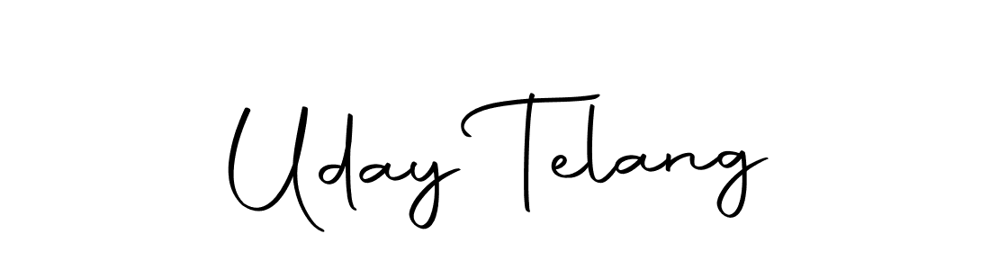 Uday Telang stylish signature style. Best Handwritten Sign (Autography-DOLnW) for my name. Handwritten Signature Collection Ideas for my name Uday Telang. Uday Telang signature style 10 images and pictures png