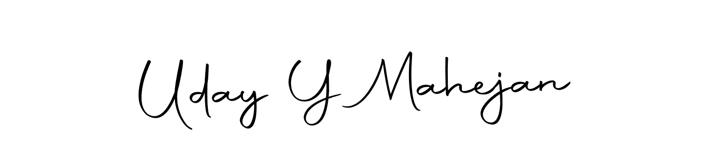 Uday Y Mahejan stylish signature style. Best Handwritten Sign (Autography-DOLnW) for my name. Handwritten Signature Collection Ideas for my name Uday Y Mahejan. Uday Y Mahejan signature style 10 images and pictures png