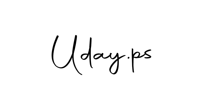 Also we have Uday.ps name is the best signature style. Create professional handwritten signature collection using Autography-DOLnW autograph style. Uday.ps signature style 10 images and pictures png